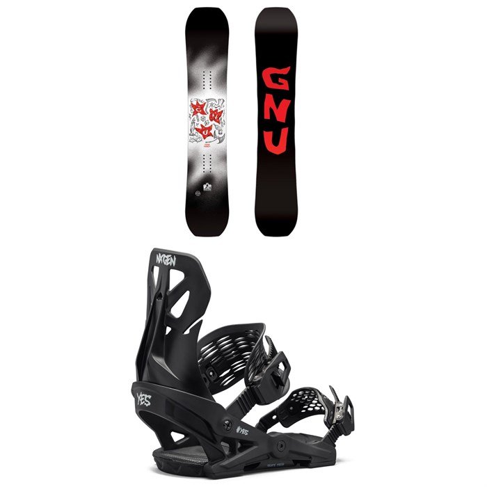 GNU Young Money C2E Snowboard + Yes. NX-Gen Snowboard Bindings - Kids' 2025