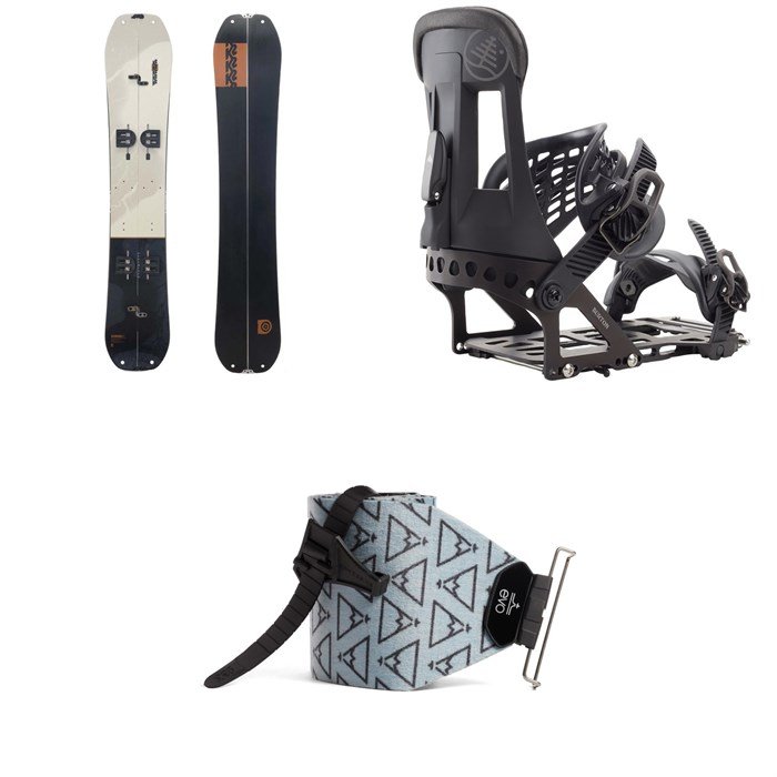 K2 Freeloader Splitboard + Burton Hitchhiker Splitboard Bindings + MILLER MOTOCAR x Pomoca Pro Glide Splitboard Skins 2025