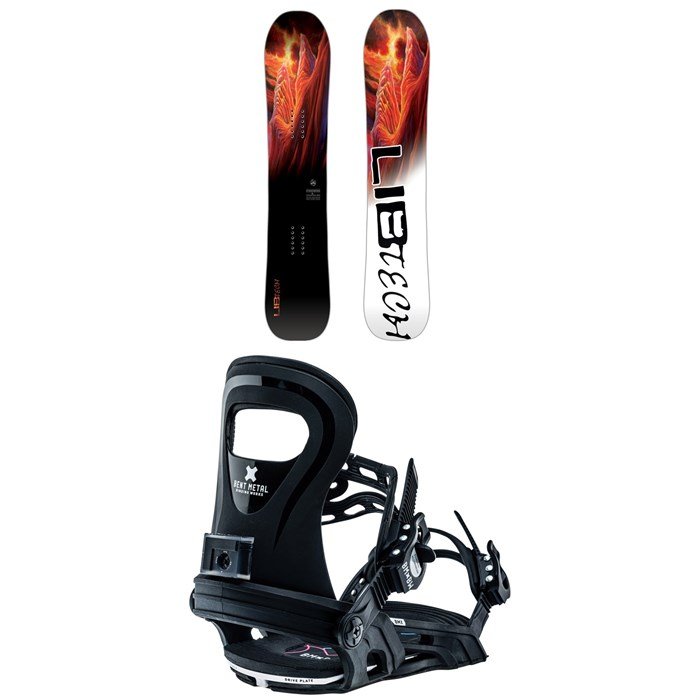 Lib Tech Dynasword C3 Snowboard + Bent Metal BMX Snowboard Bindings - Kids' 2025