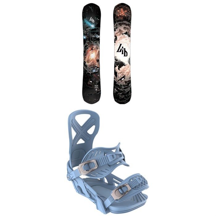 Lib Tech T. Rice Pro Snowboard - Blem + Bent Metal Anvil Snowboard Bindings 2025