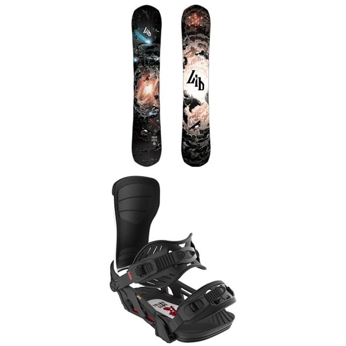Lib Tech T. Rice Pro Snowboard - Blem + Bent Metal Axtion Snowboard Bindings 2025