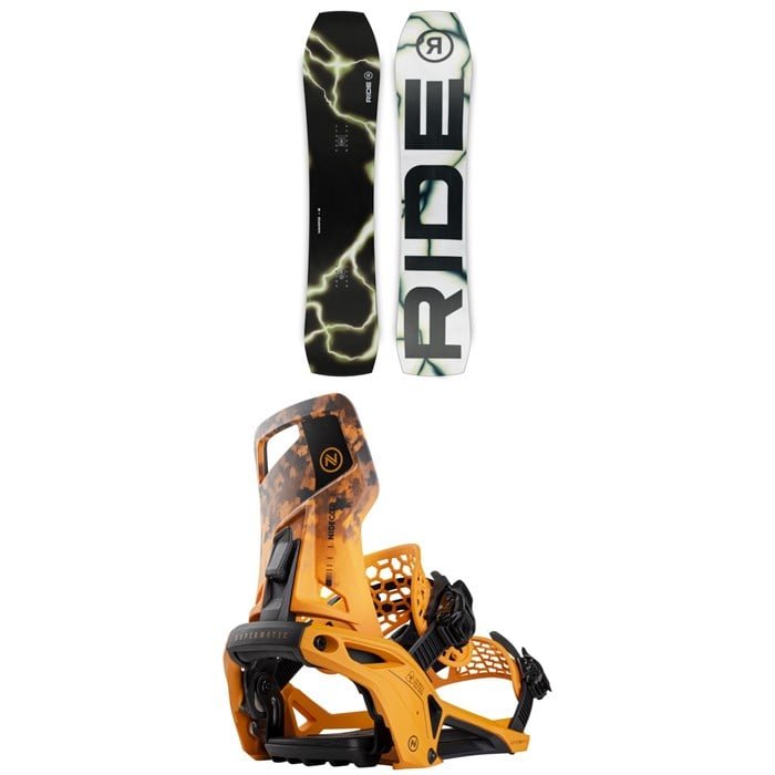 Ride Warpig Snowboard + Nidecker Supermatic Snowboard Bindings 2025